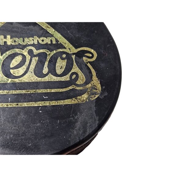 Vintage Houston Aeros Hockey Puck 1970s WHA World Hockey Association - Picture 4 of 9